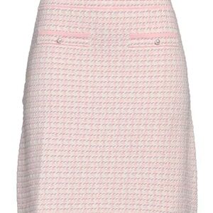 Sandro Elegant Pink Tweed Pencil Skirt